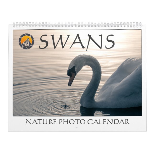 Swans Nature Photos 2026 Calendar (Cover)