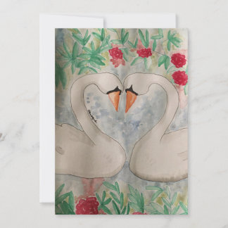 Swans of Love Invitation