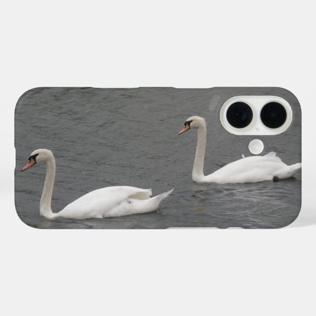 Swans on the River Case-Mate iPhone Case (Back (Horizontal))