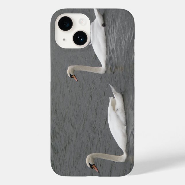 Swans on the River iPhone Case (Back)