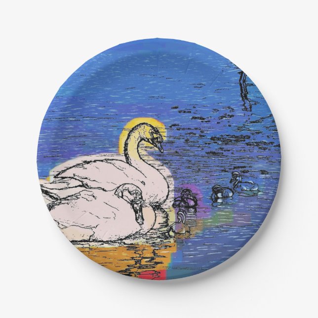 SWANS PAPER PLATE (Front)