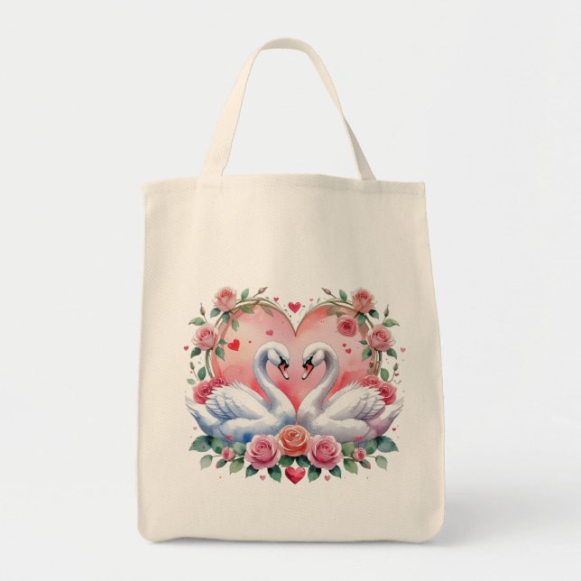 Swans  tote bag (Front)