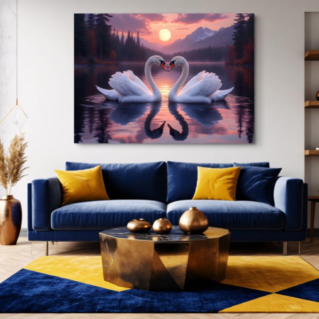 Swans under the Moon of Love Poster (Creator Uploaded)