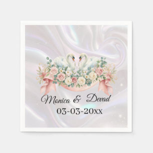 Swans Wedding Napkins