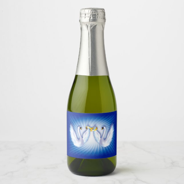 Swan's Wedding Sparkling Wine Label (Front)
