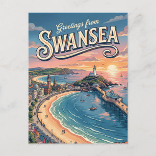 Swansea United Kingdom Postcard