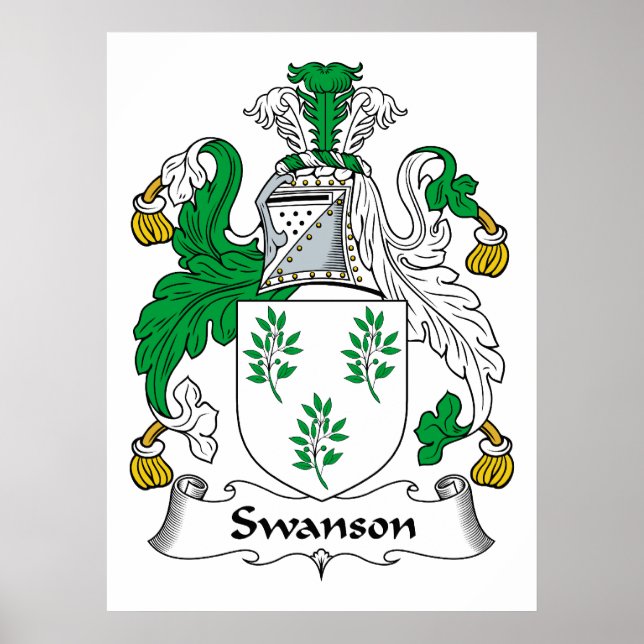 Swanson Family Crest Poster (Front)