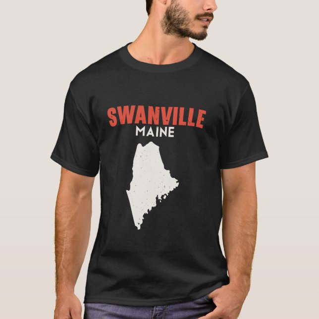 Swanville Maine USA State America Travel Mainer  T-Shirt (Front)