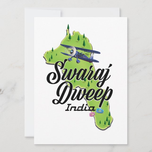 Swaraj Dweep India map (Front)