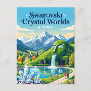 Swarovski Crystal Worlds Austria Postcard