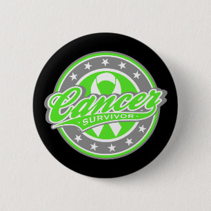Swash Logo Lymphoma Survivor 6 Cm Round Badge