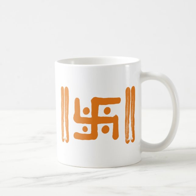 Swastika : Indian Religious Symbol Coffee Mug (Right)