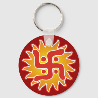 Swastika : Indian Traditional Symbol Key Ring