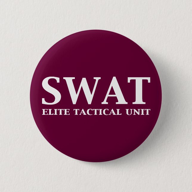 SWAT Elite Tactical Unit Gifts 6 Cm Round Badge (Front)