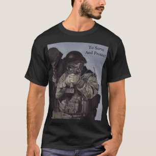 SWAT Police To Serve & Protect Men's T-shirt