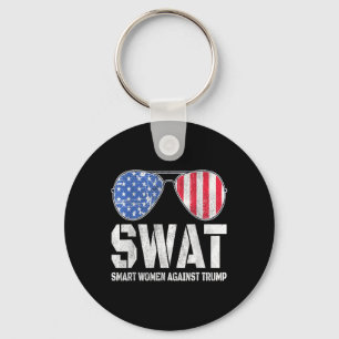 Swat Smart Women Against Trump Funny Anti-trump 2 Key Ring