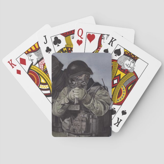 Swat Team Make It Count Playing Poker Cards (Back)