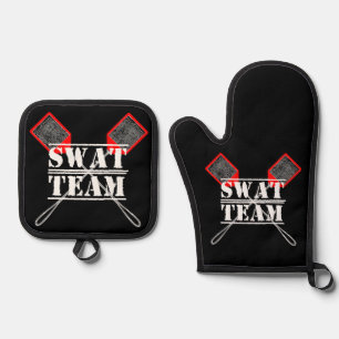 SWAT Team Oven Mitt and Pot Holders Oven Mitt & Pot Holder Set