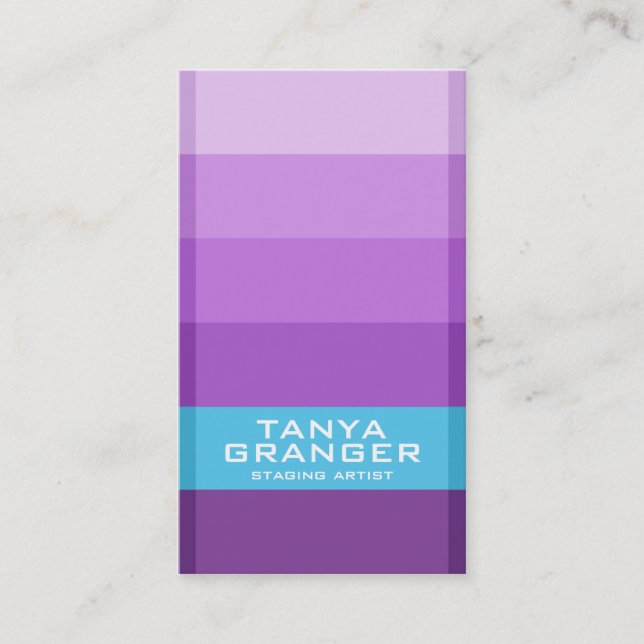 Swatch Gradient - Purple Business Card (Front)