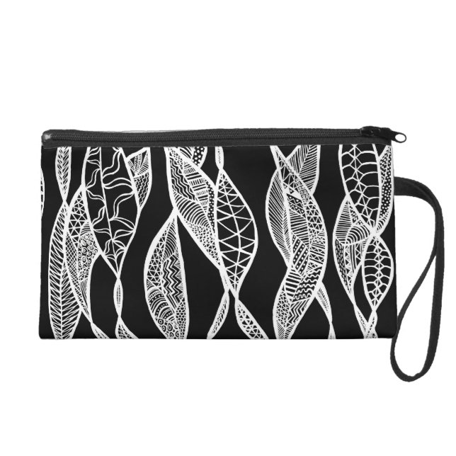 Sway (black background) wristlet (Front)