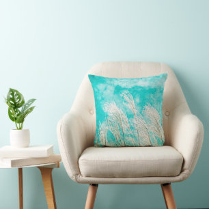 Sway - Ornamental Grasses Against a Blue Sky Cushion