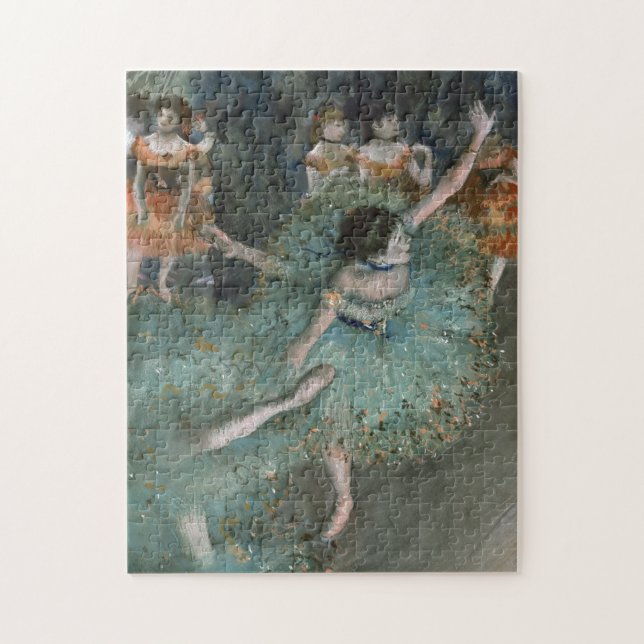 Swaying Dancer, Dancer in Green by Edgar Degas Jigsaw Puzzle (Vertical)