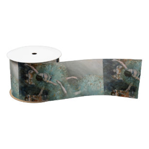 Swaying Dancer, Dancer in Green by Edgar Degas Satin Ribbon