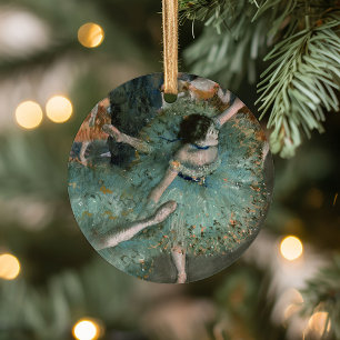 Swaying Dancer, Dancer in Green   Edgar Degas Ceramic Ornament