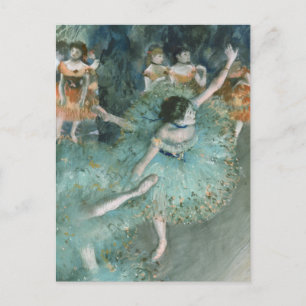 Swaying Dancer (Dancer in Green) Edgar Degas Postcard