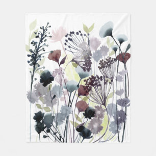 Swaying Florets II Fleece Blanket