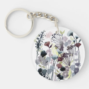 Swaying Florets II Key Ring