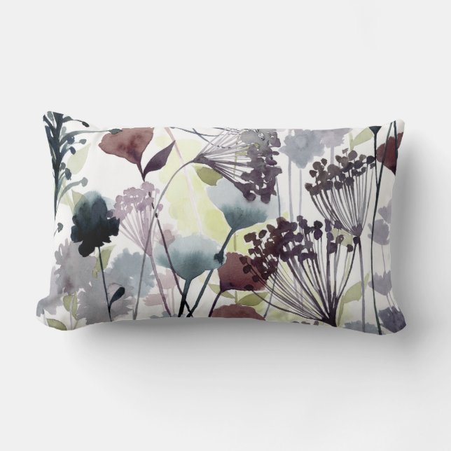 Swaying Florets II Lumbar Cushion (Front)