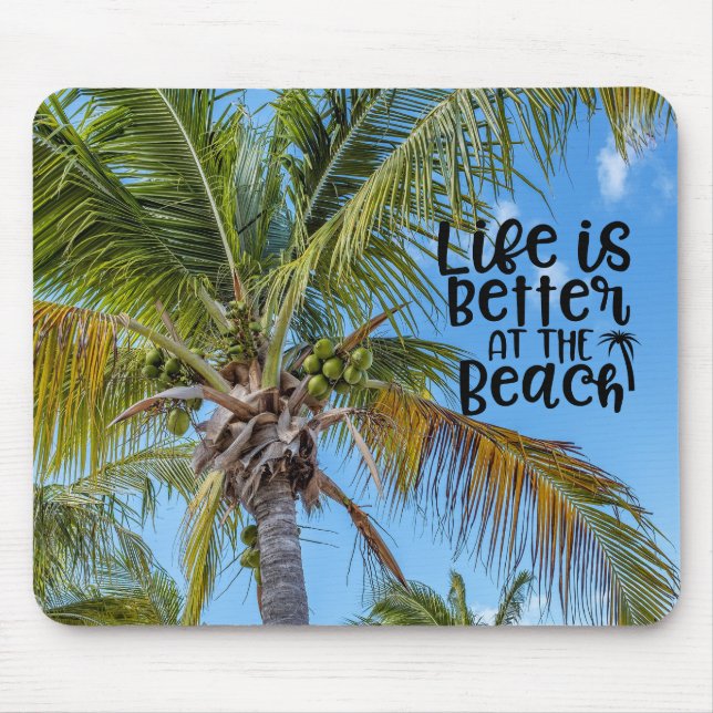 Swaying Palm Trees Mouse Pad (Front)
