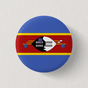 Swazi Flag, Flag of Eswatini 3 Cm Round Badge