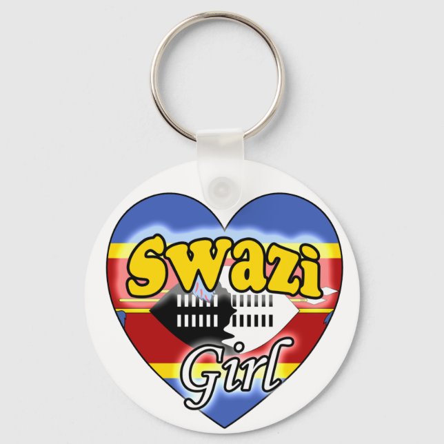 Swazi Girl Key Ring (Front)