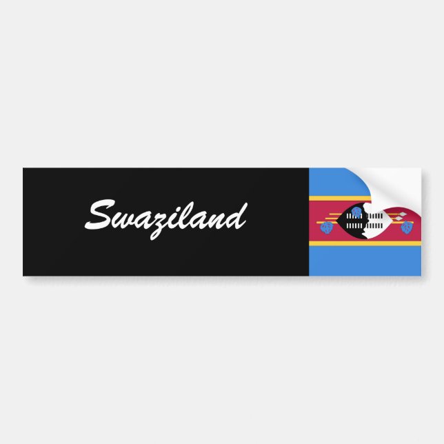 Swaziland Bumper Sticker (Front)