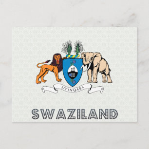 Swaziland Coat of Arms Postcard