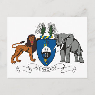 Swaziland Coat of Arms Postcard