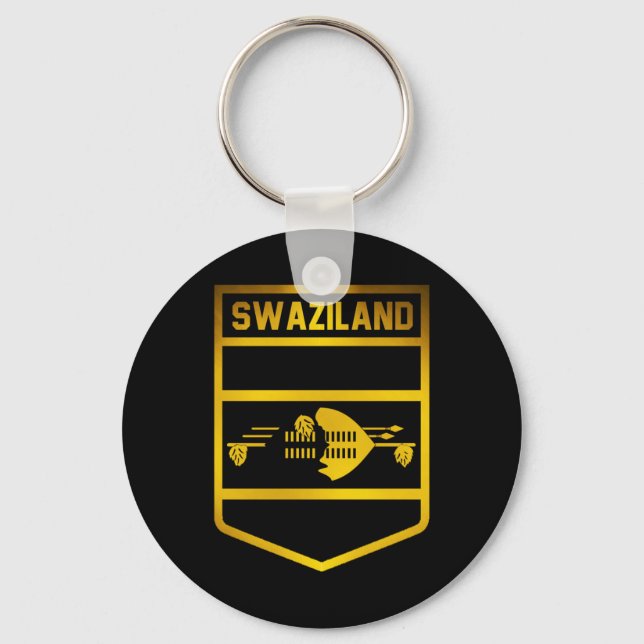 Swaziland Emblem Key Ring (Front)