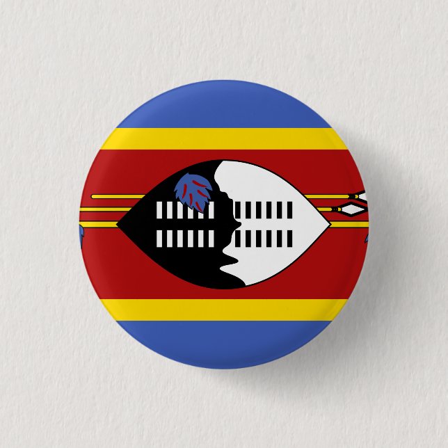 Swaziland Flag 3 Cm Round Badge (Front)