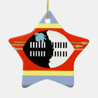 Swaziland Flag Ceramic Ornament