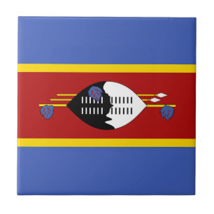 Swaziland flag ceramic tile