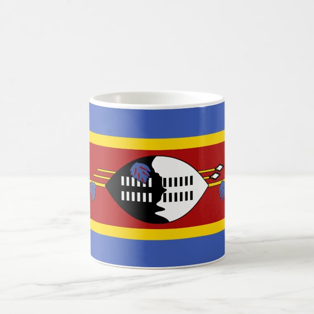 Swaziland Flag Coffee Mug (Center)