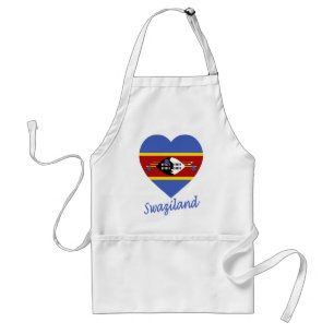 Swaziland Flag Heart Standard Apron