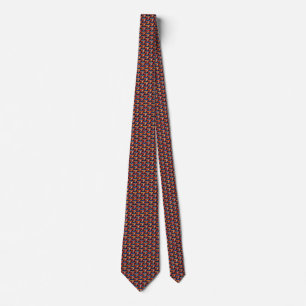 Swaziland Flag Hearts Tie