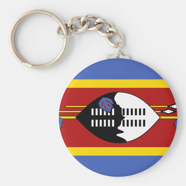 Swaziland Flag Key Ring (Front)