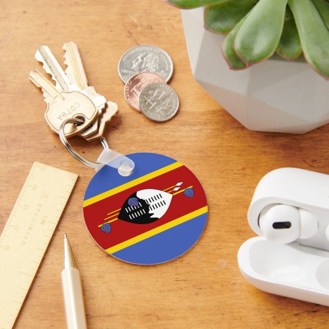 Swaziland flag key ring (Desk)