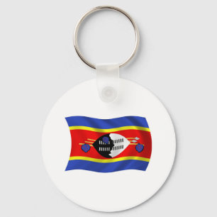 Swaziland Flag Keychain