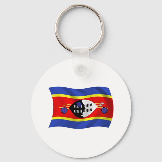 Swaziland Flag Keychain (Front)