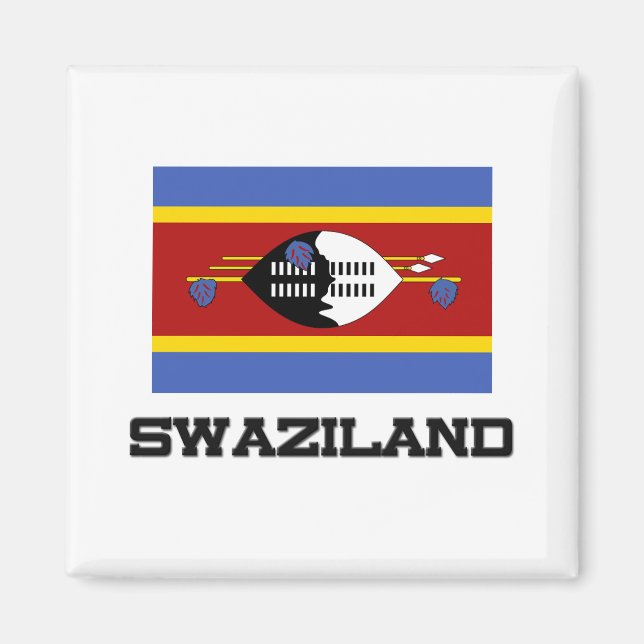 Swaziland Flag Magnet (Front)